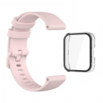 Skirtas Amazfit Bip 5 Bip3 3 Pro U pro Pop Strap I&scaron;manusis laikrodis Silikoninė apyrankė bip5 Dėklas PC + Stiklinė ekrano apsauginė plėvelė Viso dangčio buferis for Amazfit Bip 3 Pro