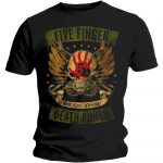 Five Finger Death Punch Loaded Loaded Slim Fit juodi unisex mar&scaron;kinėliai S