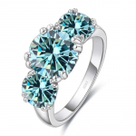 Sace Gems GRA sertifikuotas 2c moissanite žiedas VVS1 Lab Diamond Solitaire žiedas moterims sužadėtuvių pažadas vestuvių juostos papuo&scaron;alai 5
