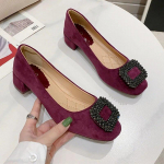 Mada Biuro Dama Suknelė Batai Moterims Auk&scaron;takulniai Prekės Ženklas Moteri&scaron;ki Vakarėlių Batai Eleganti&scaron;ki Žemi Kulnai 3cm Juodi Rožiniai Didelis Dydis 42 39 violetinė