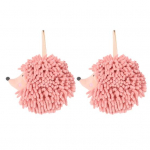 2 vnt Hedgehog Fluff Ball rank&scaron;luosčiai, stipriai sugeriantys, greitai džiūstantys su pakabinamos virvės mikropluo&scaron;to &scaron;eniliniu rank&scaron;luosčiu