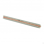 300mm / 12INCH Plastikinė liniuotė Trikampis mastelis (1:20 ~ 1: 125) Dizaineris Biuras Studentas Inžinierius