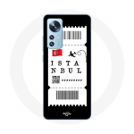 Coque pour Xiaomi Mi 12 / 12X Billet d'avion Istanbul Turquie