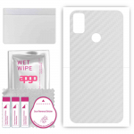 apgo Protective Skin Sticker for the back compatible with TCL 303, Wrap Film, Foil, Vinyl - Pattern Transparent Carbon