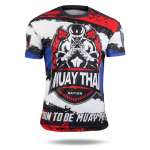 Nauji vasaros 3D Muay Thai marginti mar&scaron;kinėliai &Scaron;aunūs sportiniai mar&scaron;kinėliai vyrams Madingi gatvės drabužiai trumpomis rankovėmis gimnastikos mar&scaron;kinėliai kre&scaron;uliai L