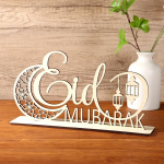 Eid Mubarak pastatomas stalo ženklas, Eid Mubarak stalo puo&scaron;mena, Eid Mubarak židinio dekoras, Eid Mubarak židinio lentynos ženklas, Stalo dekoras 20cm wide