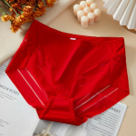 Nėriniuoti seksualūs apatiniai moterims auk&scaron;tu juosmeniu didelių dydžių besiūliai tu&scaron;čiaviduriai medvilniniu įsiuvu kelnaitės 4XL