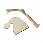 10 vnt medinių kalėdinių papuo&scaron;alų nebaigtos medienos skiltelės su skylutėmis Mediniai ruo&scaron;iniai pakabukai, skirti Kid DIY Craft Kalėdų eglutės dekoravimui 10Pcs