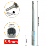 150 mm galinis raktas 1 vnt. adapteris chromo vanadžio plienas atsuktuvų antgalis