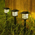 3000LM 2vnt lauko saulės sodo &scaron;viestuvai vandeniui atsparūs namo LED tako &scaron;viesos jutikliai saulės kra&scaron;tovaizdžio &scaron;viestuvai kiemo kiemo takams sodui Warm light-2PCS