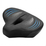 Dviračio sėdynės patogi pagalvėlė plati kalnų dviračio balnelis Black Blue