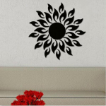 3D Veidrodis Sun Art Nuimamas sienos lipdukas Tapetai Decal Namų kambario dekoras one size