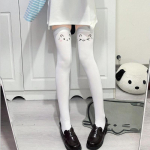 Printed Cartoon Stockings Women Y2k Girls Knee High Socks Thigh High Stockings JK Lolita Kawaii Thigh High Socks Women Stockings One Size
