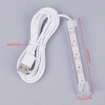 Žuvies aksesuaras Mikro akvariumo lemputė, USB maitinamas nuotolinio valdymo pultas Spalvinga žuvų LED lempa kra&scaron;tovaizdžio USB akvariumo &scaron;viesai A1