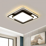 Modernūs LED lubų &scaron;viestuvai svetainei, reguliuojamas miegamojo dekoras, juodas itin plonas kambario lubų pakabinamas &scaron;viestuvas Diameter 50cm