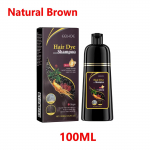 100ml 3 viename plaukų dažymo &scaron;ampūnas, momentinis plaukų tamsinimas, nuo žilų iki juodų, Polygonum Multiflorum, natūralus, sukibimas, padengimas moterims