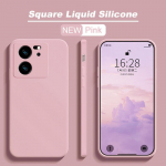 Dėl Dėl Xiaomi 13T 13 T Pro Dėklo Kvadratiniai Skysto Silikono Telefono Dėklai Dėl Xiaomi Mi 13T 13 T Mi13 Mi13T Xiaomi13T Pro Mink&scaron;tas Galinis Dangtelis For Xiaomi 13T rožinė