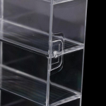 Akrilinis vitrinos dėklas, suderinamas su 8 skyrių vitrinos dėklu, skirtas die-cast žaisliniams automobiliams, stovintiems biure, namuose