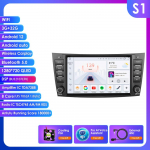 Ossuret 8 Mercedes Benz E-klasei W211 E200 E220 E300 E350 E240 E270 E280 W219 su automobilio radijo palaikymu, belaidžiu i&scaron;maniuoju DVR, Carplay, Android Auto S1 8Core 3G 32G AI