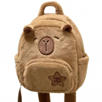 Kawaii Capybara pliu&scaron;inė kuprinė moterims Universalus animacinis Juokingas Capibala Crossbody Bag Didelės talpos krep&scaron;ys