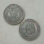 1 vnt. 1881 m. Klajūnas Užsienio prekybos jubiliejinė moneta Monetos skersmuo 38 mm One Size