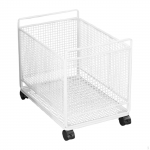 Rolling Cart with Wheels and Handle under Desk Storage Bin Book for Bedroom Kitchen School Bag balta