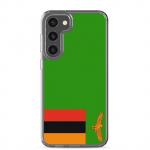 Coque T&eacute;l&eacute;phone &ndash; Samsung &ndash; Galaxy S23 Ultra &ndash; Drapeau Zambie &ndash; Souple &ndash; Multicolore