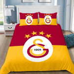 Galatasaray 3D spausdintas patalynės komplektas, futbolo klubo logotipas užvalkalas antklodei, pagalvių užvalkalai suaugusiems, mergaitei, berniukui, dovana, gimtadienio dovana 140x200cm