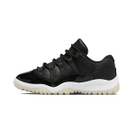 Air Jordan 11 Retro Low PS 72-10 Vaikų sportbačiai Juodi Balti Kreminiai 505835-001 28