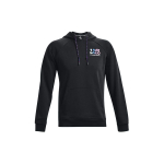 Under Armour Auk&scaron;tos kokybės terry gobtuvas su sportiniu logotipu Vyri&scaron;ki vir&scaron;utiniai drabužiai Juoda 1373844-001 XXL