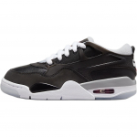 Air Jordan 4 RM GS Juodi Metalizuoti Vaikų Sportbačiai Vilko Pilkos Spalvos Balti Ugninės Raudonumo HV5187-010 36.5