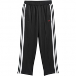 Adidas Originals SS25 Klasikinė sporto serija Dryžuotos Retro Patogios Mink&scaron;tos Rai&scaron;teliais Tiesios kojos Laisvalaikio kelnės Unisex apatinė dalis Juodos JP1165 M
