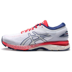 Asics Gel-Kayano 25 Žemi Audinio Patvarūs Bėgimo Bateliai Moteri&scaron;ki Sportbačiai Balti Raudoni 1012A032-100 36