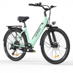HillMiles MileCity 1 Urban Commuter E-Bike 250W 36V13Ah 26 Inch Tires With IP65 &120 kg Load City Environmental Friendly Electric Bicycle pilka