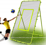 Reguliuojamas 7x4 pėdų tinklinio tinklas - Daugiasportis atmu&scaron;imo tinklas lakrosui/beisbolui/futbolui/teniui, kieme treniruotės atmu&scaron;inėjimui ir padavimui žalia