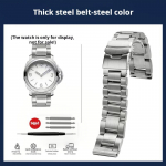 Nerūdijančio plieno plok&scaron;čia laikrodžio apyrankė 24 26mm Kietas metalas Panerai PAM441 PAM111 vyri&scaron;kiems laikrodžiams Grandinėlė Sidabrinė juoda Dirželis Vyri&scaron;ki aksesuarai Width 22mm sidabras