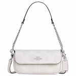 Coach Hailey 20 Logotipo Atvartas Padengtas Drobės Crossbody Pečių Krep&scaron;ys Mažas Moteri&scaron;kas krep&scaron;ys Baltas CAN70-SVXU5 Gift Box Sets (Basic Set+Black Box)