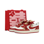 Nike Court Borough Phoenix Love Neslystantis Amortizuojantis Atsparus Dilimui Žemi Teniso Batai Unisex Balti Raudoni DV5456-137(Komanda2099-) 35.5