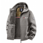 Fleece Užtraukiama Hoody Lauko &Scaron;ilta Striukė Vyrams Moterims XL pilka spalva