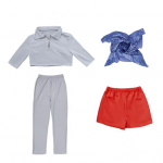 1 rinkinys vienuolikos Cosplay kostiumų Moteri&scaron;kas vir&scaron;us &Scaron;alikas &Scaron;ortai Pėdkelnių rinkinys Helovino Cosplay apranga Mergaitėms Kostiumų vakarėliai Gerbėjų susibūrimai Fotosesijos S