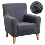 Levivel vandeniui atspari audinio vienvietė sofa užvalkalas languotas elastingas neslystantis užvalkalai foteliui kėdei baldų užvalkalas sukurtas namų &scaron;eimos kambario zonai 1 Piece black