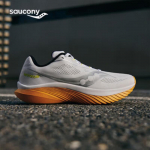 Saucony Kinvara 15 lenkimo bėgimo bateliai EU 46 balta sidabro spalva
