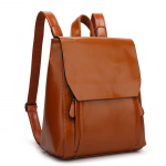 Moteri&scaron;ka laisvalaikio kuprinė Didelės talpos mink&scaron;tos odos madinga kelioninė rankinė 29cm*11cm*33cm ruda