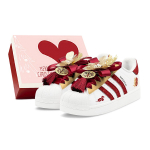 Adidas Originals Superstar 2 Riedlentės Batai Unisex Žemi Balti/Raudoni/Geltoni JH9976(Team1655-S-BOX) 35⅔