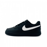 Nike Court Vision White Tears Neslystantys Atsparūs dilimui Žemi Teniso Batai Unisex Juodi Balti DH2987-002(Team1039-) 40.5