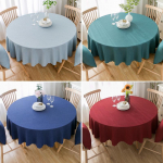 Atsparus vandeniui, aliejui, vienspalvis apvalus staltiesė valgomajam, vie&scaron;bučiui ir namams 200cm (for 140~150cm table)
