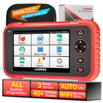 JAV Sandėlis STARTAS CRP123E PLUS Visos Sistemos Automobilio Kodų Skaitytuvas OBD2 Skeneris Gyvenimo Laiko Nemokamas Atnaujinimas 5" Battery Powered