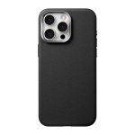 Prabangus verslo PU odos dėklas Magsafe palaikymui iPhone 16 15 14 Pro Max, magnetinis, belaidžio įkrovimo, metalinis objektyvas, smūgiams atsparus dangtelis For iPhone 16 Pro black