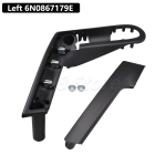 Automobilio vidinės durų rankenėlės su laikiklio dangteliu VW Polo 6N 6N2 1999-2002 6N0867179E 6N0867180E 6N0867197B 6N0867198B black
