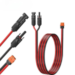 XT60I Adapteris 10/12AWG Kabelis Jungtis Saulės Skydelio Įkrovimo Kabelis Saulės Generatoriui Ne&scaron;iojama Energijos Stotelė